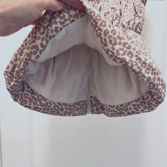 Beverly Hills Princess Girls Cheetah Print Puffy Vest-Size 7-8-Pockets-Tan/Cream - Picture 13 of 16